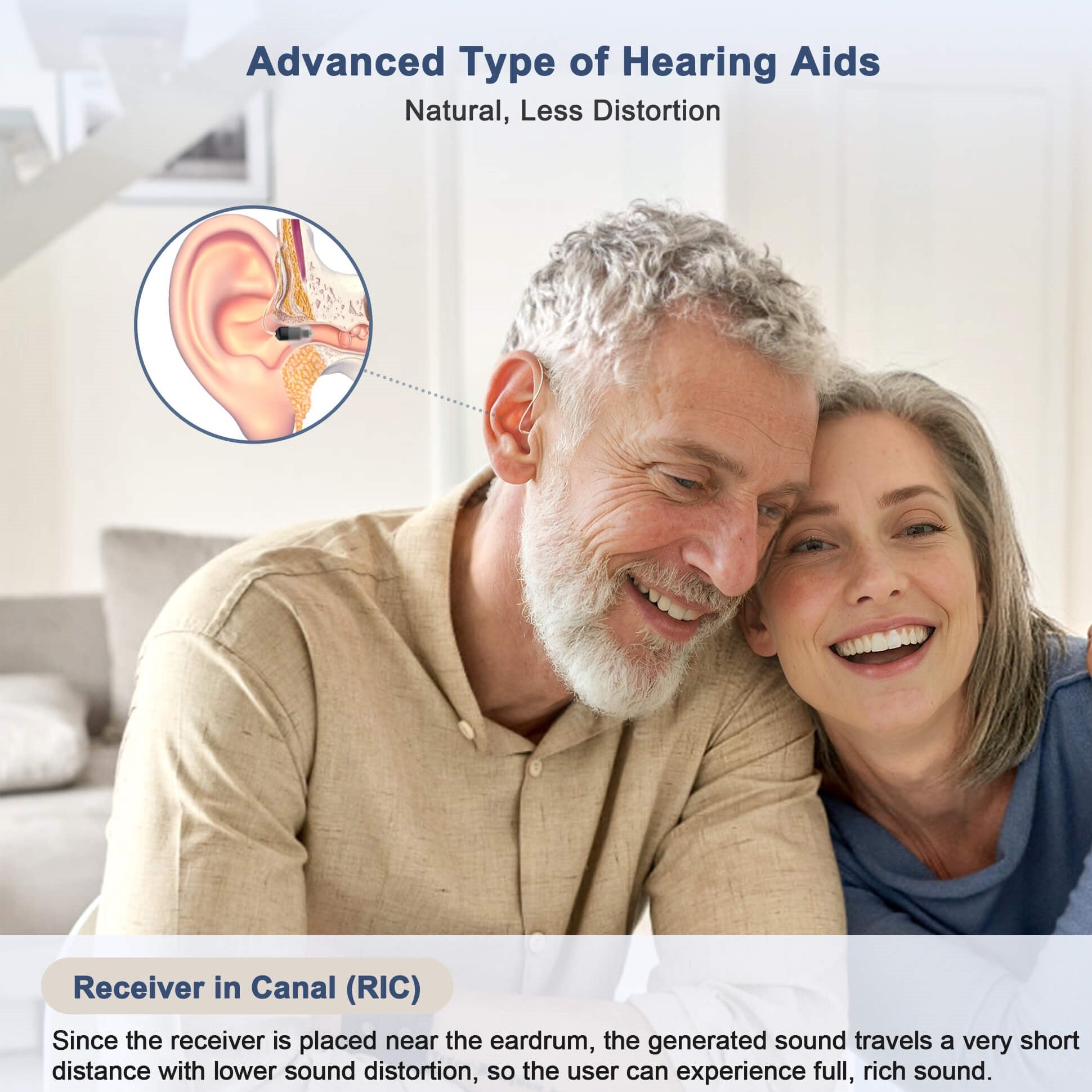 Best Hearing Aids for Tinnitus - Vivtone Lucid516 RIC-a2: In Ear Design, Medical Grade, Top Rated Hearing Aids