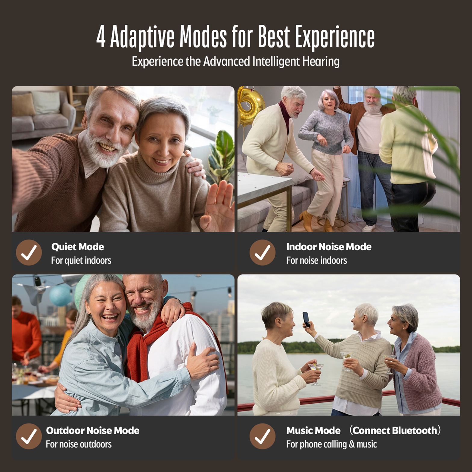 Vivtone Xpure-b Hearing Aids: Adaptive modes for various sound environments