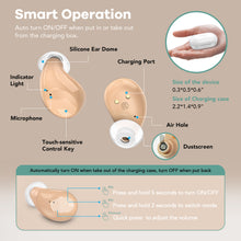 Load image into Gallery viewer, Autiphon AT108 hearing aid smart operation details