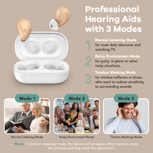 Load image into Gallery viewer, AT108 Hearing Aids with 3 Modes: Normal, Noisy, Tinnitus