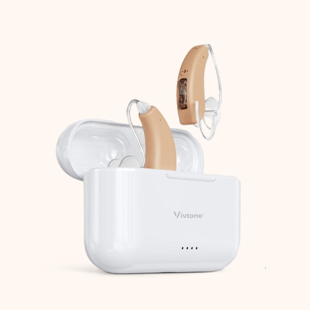 Vivtone Lucid508a Hearing Aids with charging case