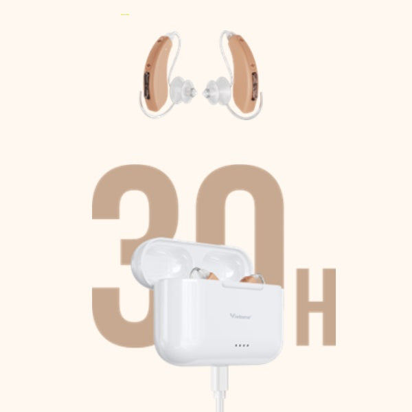 Vivtone hearing aids with 30 hours battery life