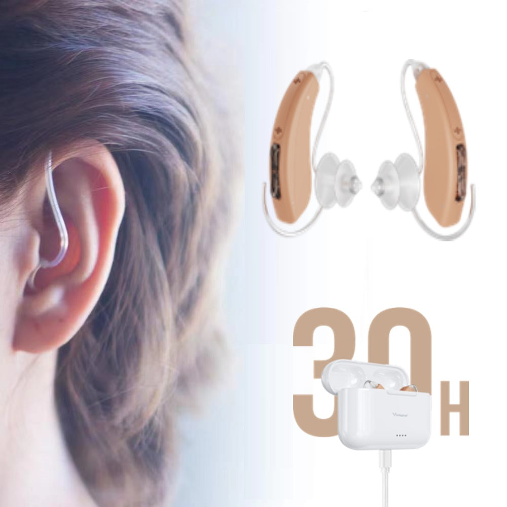 Vivtone Lucid508c hearing aid, 30 hours battery life