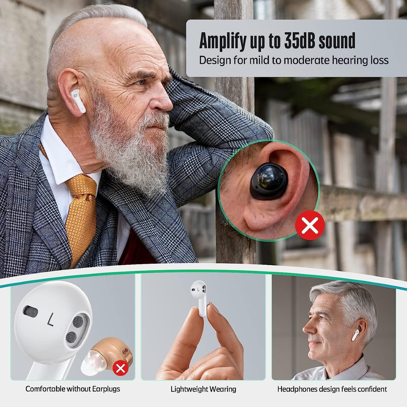Sensley S01-L hearing aid, comfortable, lightweight, hearing solutions