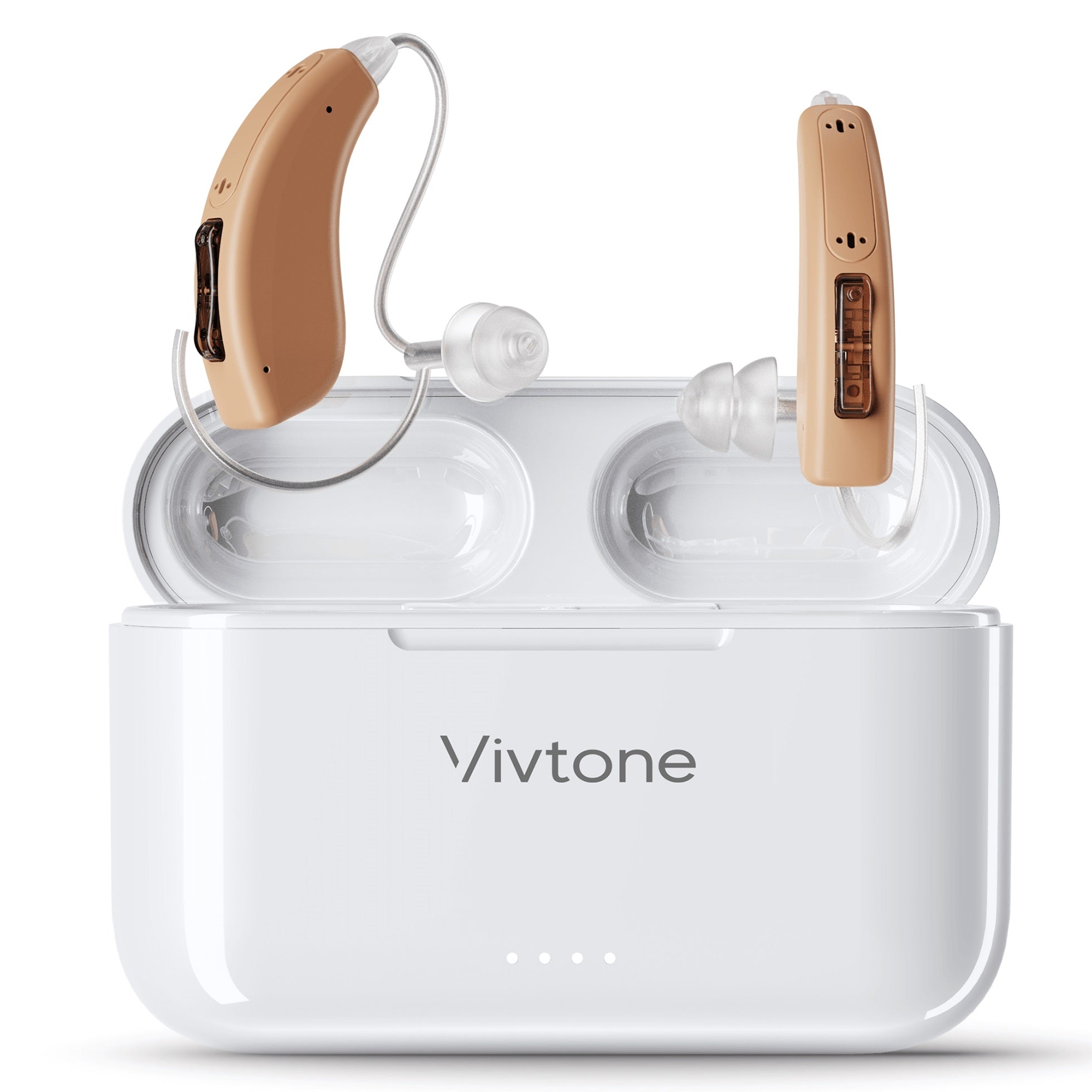 Vivtone Lucid508f hearing aids with charging case