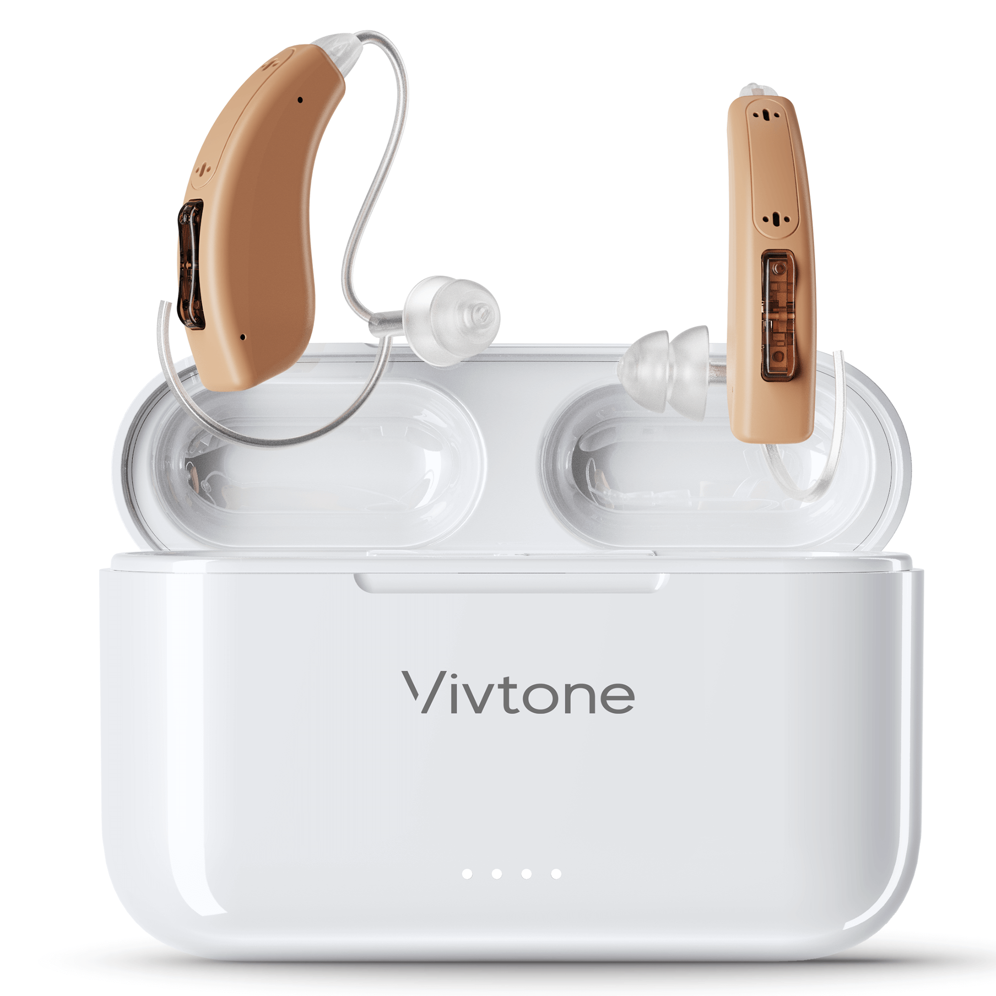 Vivtone Lucid508j hearing aids with charging case