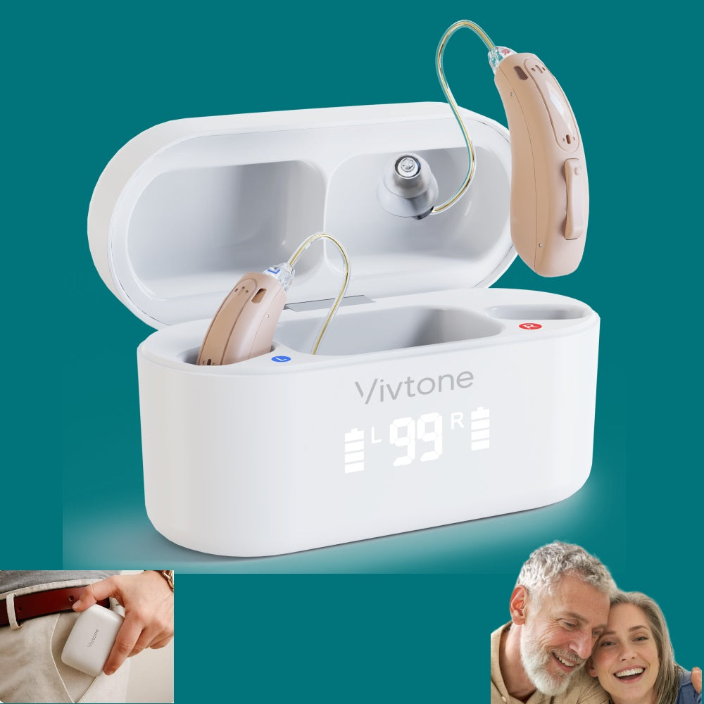 Hearing Aid Amplifiers - Lucid516 RIC-b2: Dual Microphones, Assistive Listening Devices, Behind the Ear Hearing Aid