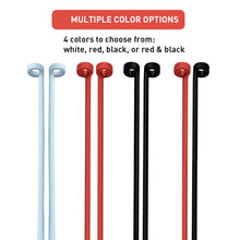 Load image into Gallery viewer, Vivtone Hearing Aid Lanyard Color Options: white, red, black, or red & black.