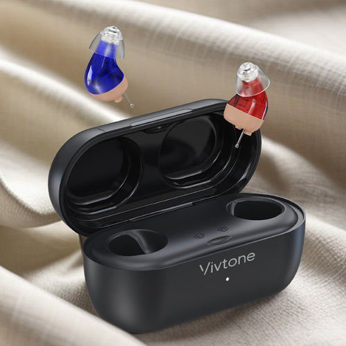 Vivtone supermini-n3 cic hearing aids with charging case