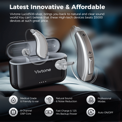 Vivtone Lucid508-silver: Affordable hearing aids with advanced features