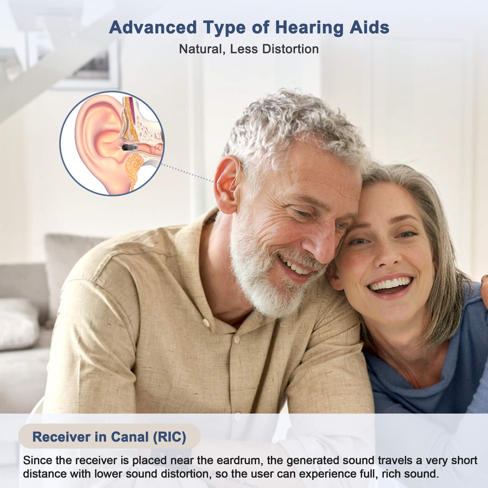Hearing Aid Devices for Seniors: Small Lucid516 RIC-a1 with Advanced Hearing Instrument Technology, Best Hearing Aid for Tinnitus