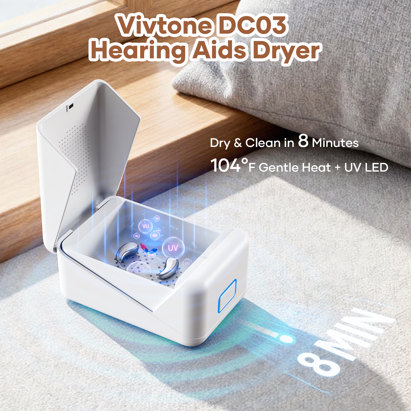Vivtone DC03 Hearing Aid Dryer Case