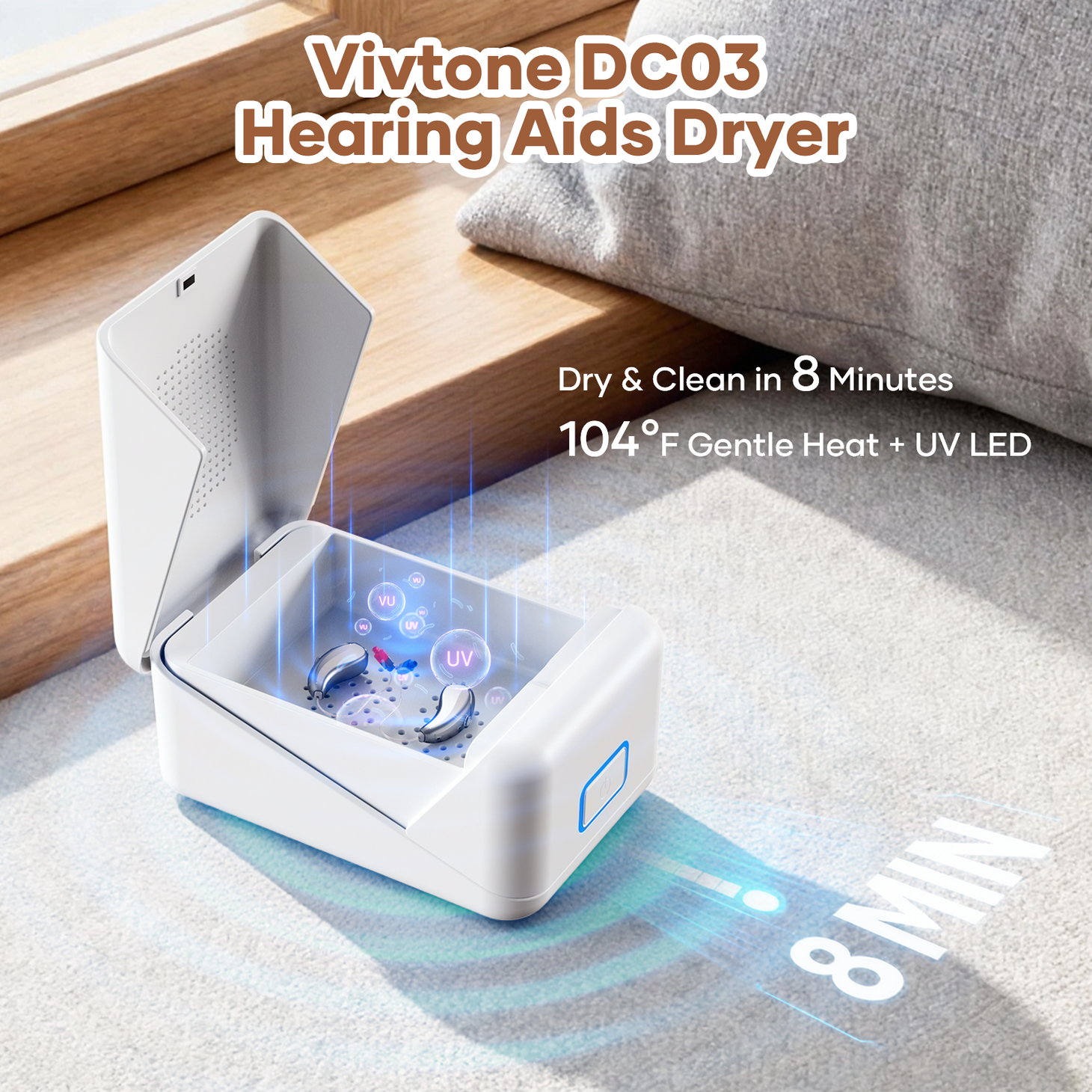 Vivtone DC03 Hearing Aid Dryer Case