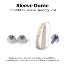 Load image into Gallery viewer, Hearing Aid Domes for AuarLink- 6 Pairs Universal Replacement Domes Set, For AuraLink and Most other BTE RIC CIC ITC Hearing Aids with Standard Inner Size, 3 Types &amp; Various Sizes
