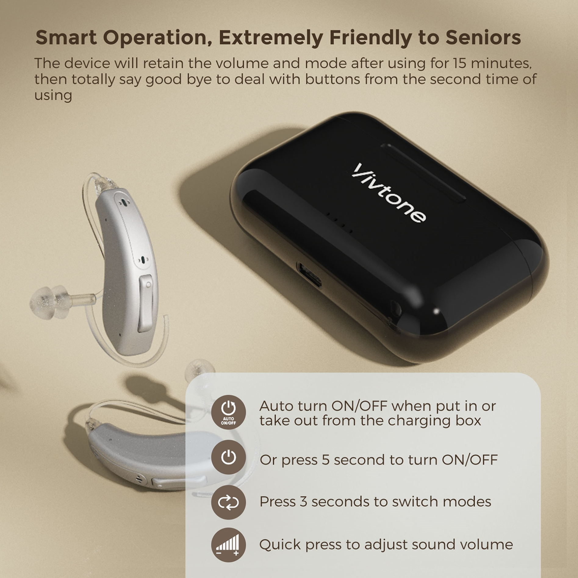 Vivtone lucid508-silver1 hearing aids