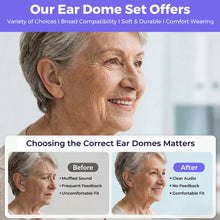 Load image into Gallery viewer, Hearing Aid Domes for AuarLink- 6 Pairs Universal Replacement Domes Set, For AuraLink and Most other BTE RIC CIC ITC Hearing Aids with Standard Inner Size, 3 Types &amp; Various Sizes
