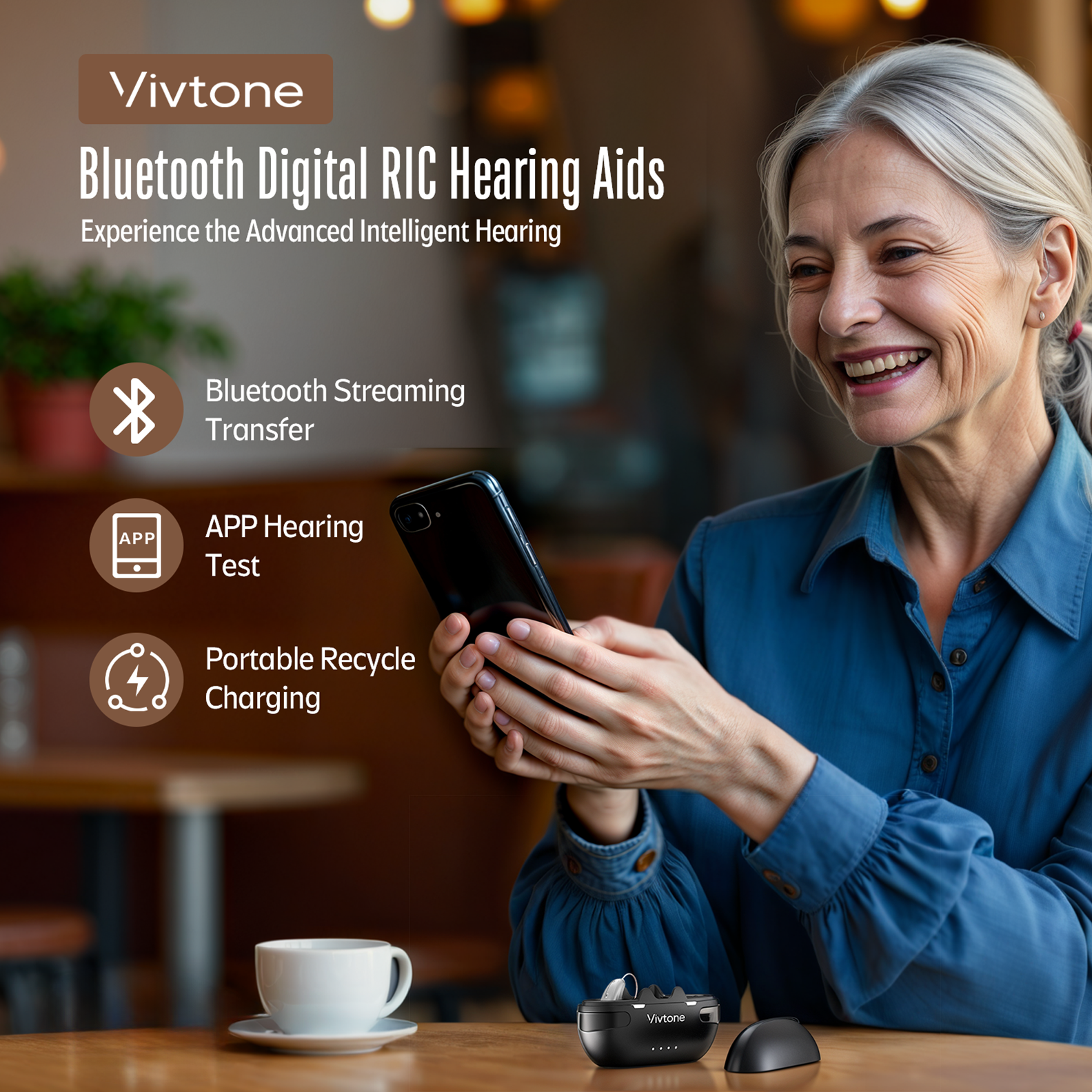 Vivtone Xpure-a Bluetooth Hearing Aids