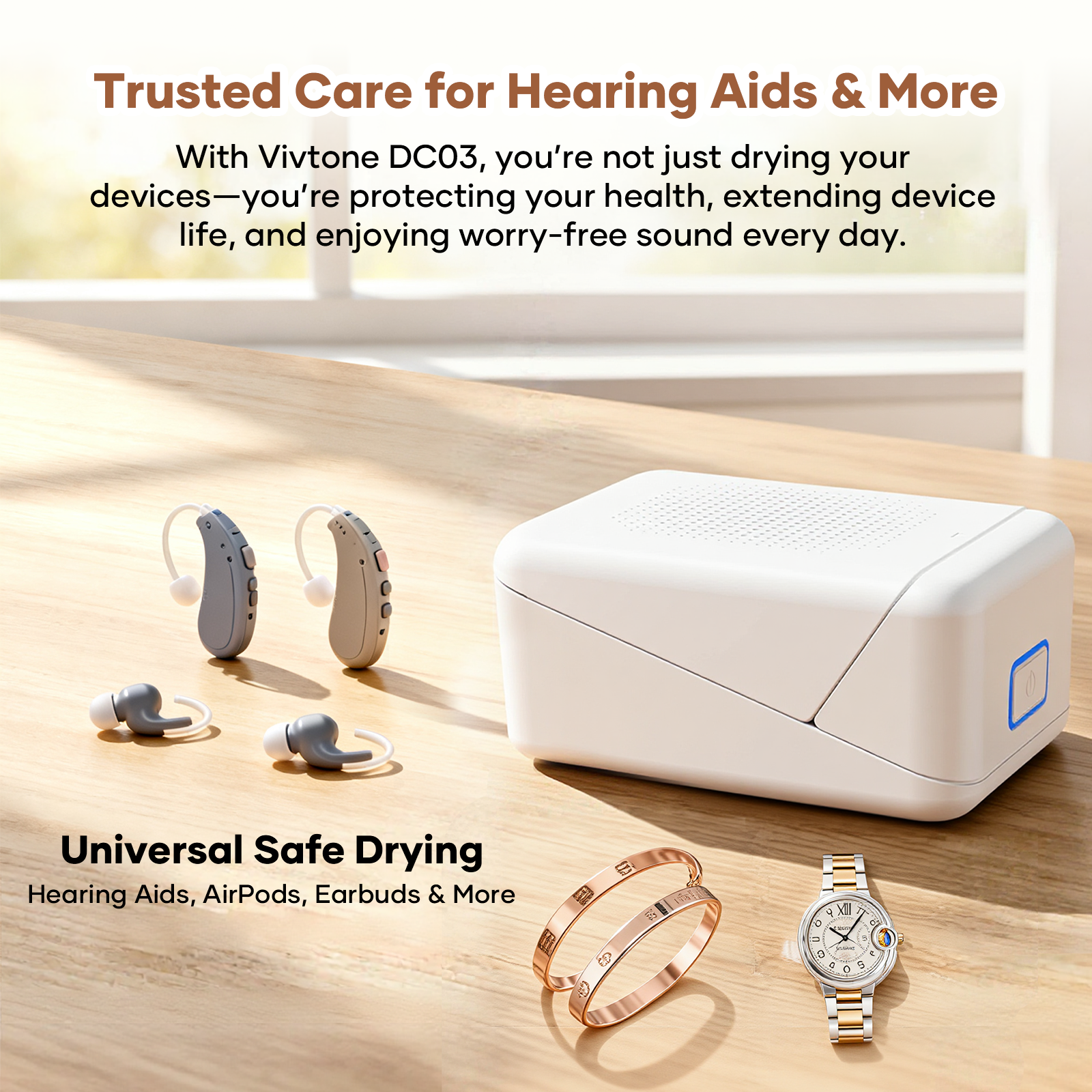 Vivtone DC03 Hearing Aid Dryer Case