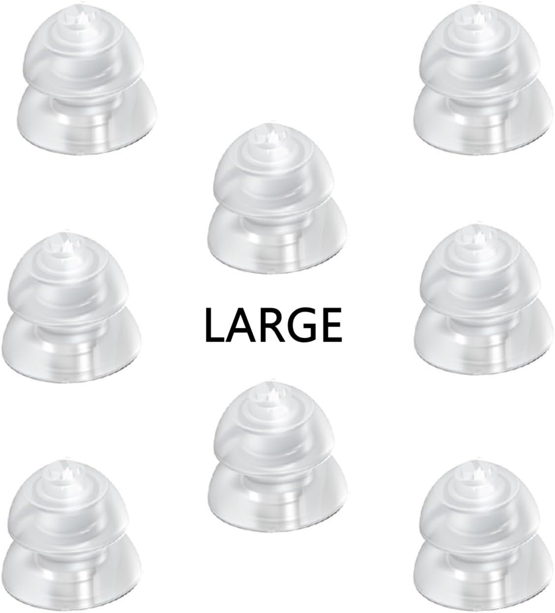 Ear Domes for Vivtone Xpure Hearing Aids ( 1 Pack/8 Pieces)