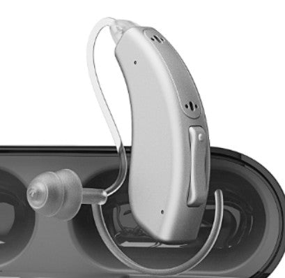 Silver Vivtone Lucid508 hearing aid device