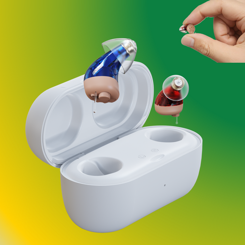 Vivtone Supermini-f Hearing Aids with Rechargeable Case