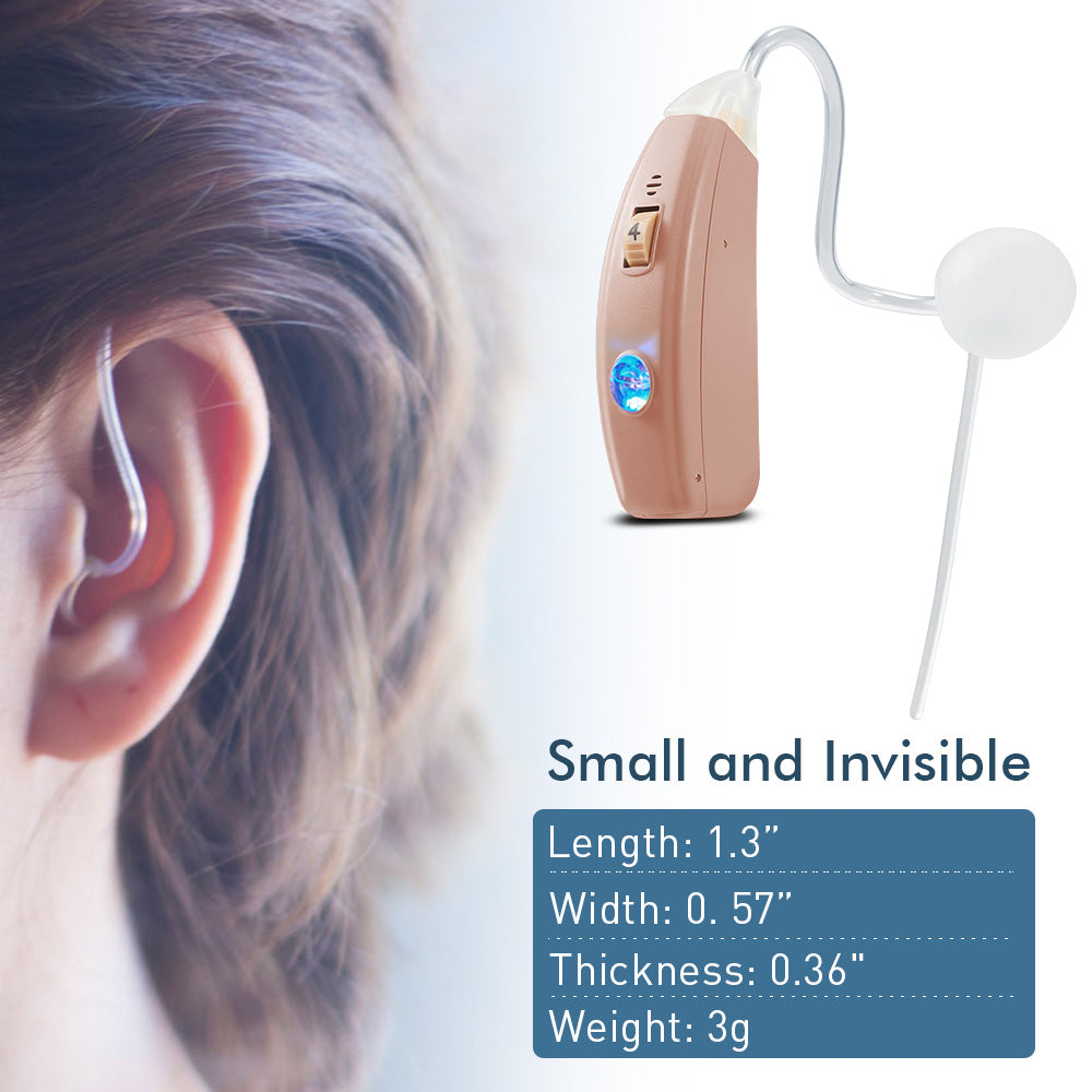 Vivtone Pro20 hearing aid, small and invisible design