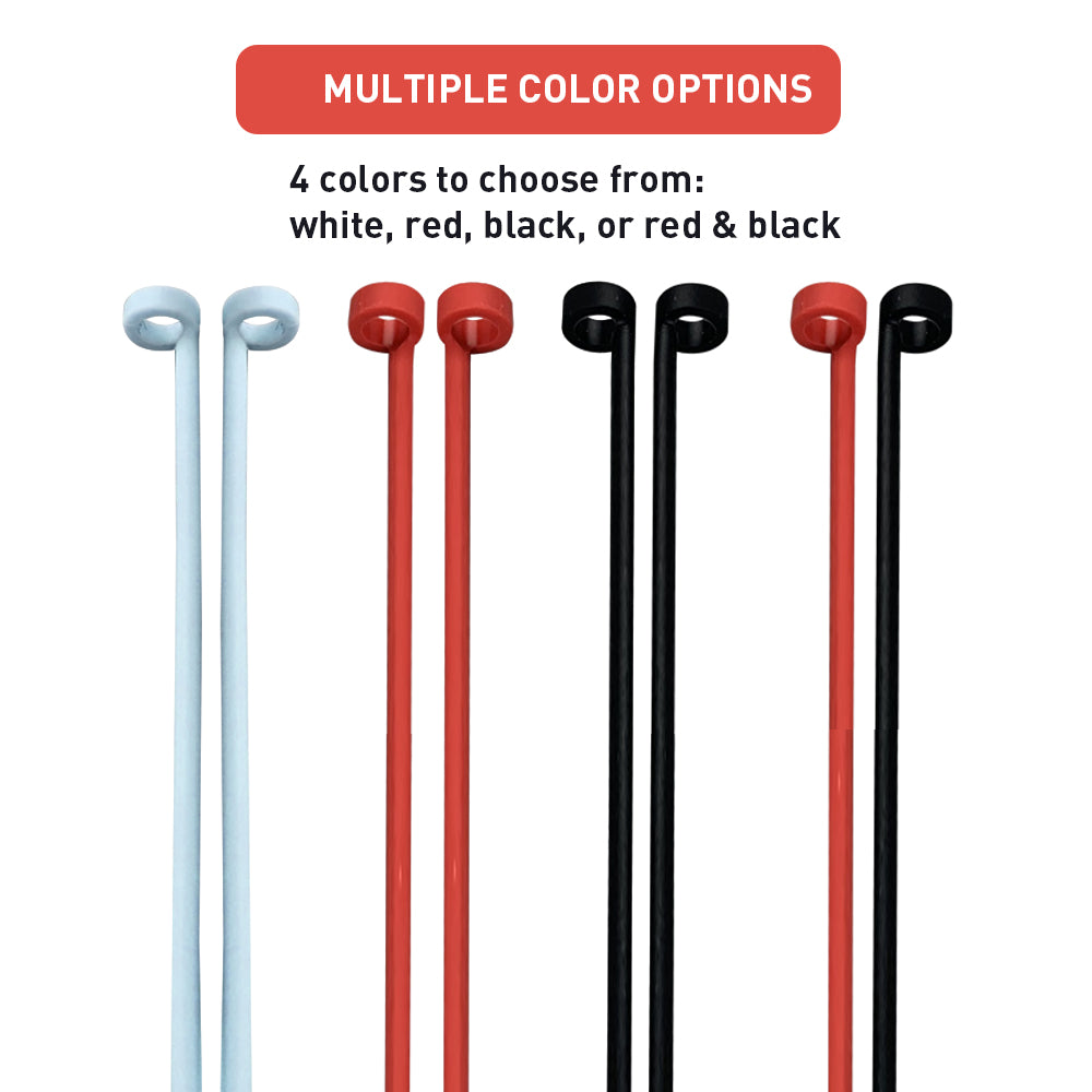 Vivtone hearing aid lanyard, multiple color options: white, red, black, red & black